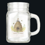 Rustic Sweet As Honey Bee Hive  Kitchen Towel Mason Jar<br><div class="desc">Rustic cute honey bee hive mason jar with handle,  and the words: sweet as honey. Cute earthy style. Perfect for lemonades at your summer picnics.</div>