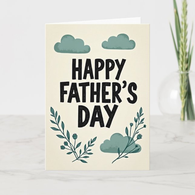Rustic Sweet Fathers Day Card (Front)