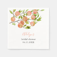 Rustic Sweet Peach Bridal Shower
