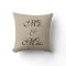 Rustic Sweetheart Table Pillow