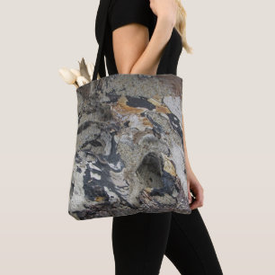 Rustic Swirled Abstract Driftwood Photo Beach Tote Bag