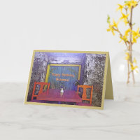 RUSTIC TABLE AND CHAIRS/HAPPY BIRTHDAY/PERSONALIZE