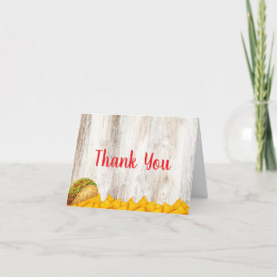 Rustic Taco ‘Bout Grateful Thank You Card