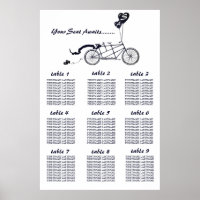 Rustic Tandem Bicycle Wedding Seating Chart