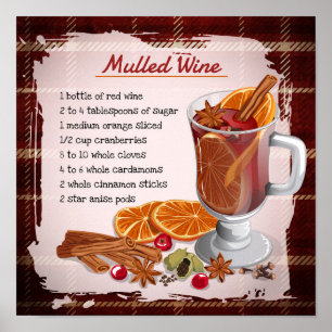 Rustic Tartan Mulled Wine Recipe Christmas Decor