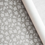 Rustic Taupe Winter Foliage Christmas Wrapping Paper<br><div class="desc">Custom-designed Christmas wrapping paper featuring rustic winter foliage pattern design.</div>
