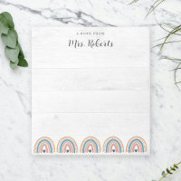 Rustic Teacher Appreciation Boho Rainbow
