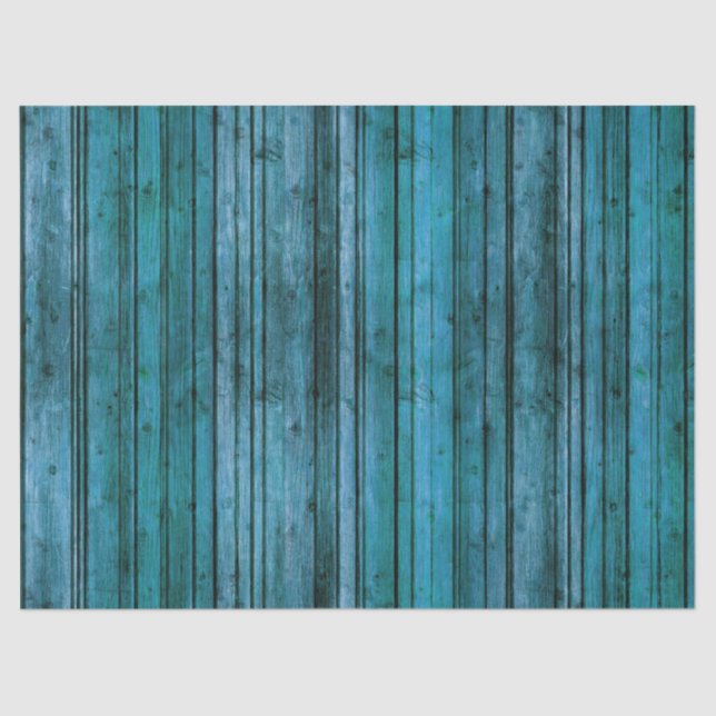 Rustic Teal Weathered Background  Decoupage Tissue Paper (Front)