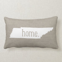 Rustic Tennessee Home State Throw Pillow