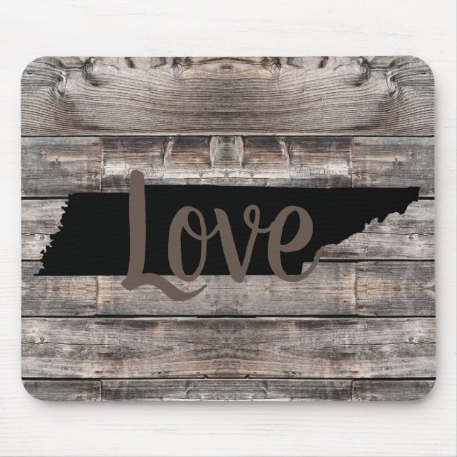 rustic TENNESSEE LOVE in script Mouse Pad (Front)