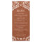 Rustic Terracotta Mexico Menu Card