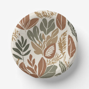 Rustic Terracotta Wildflower Boho Spring Style Paper Plate