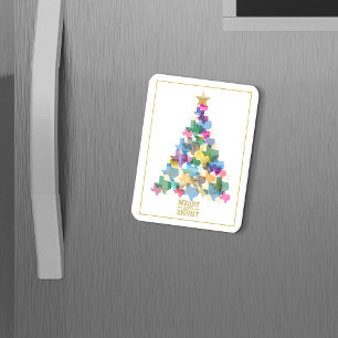 Rustic Texas Christmas Tree Magnet