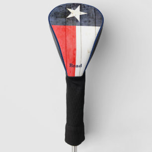 Rustic Texas Flag Personalised Golf Head Cover
