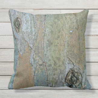 Rustic Texture Australian Eucalyptus Gum Tree Bark Cushion