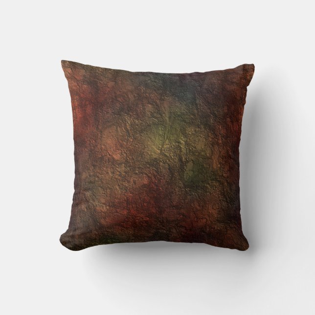 Rustic Texture Throw Pillow (Front)