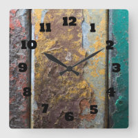 Rustic Texture With Flaking Paint On Rusty Metal