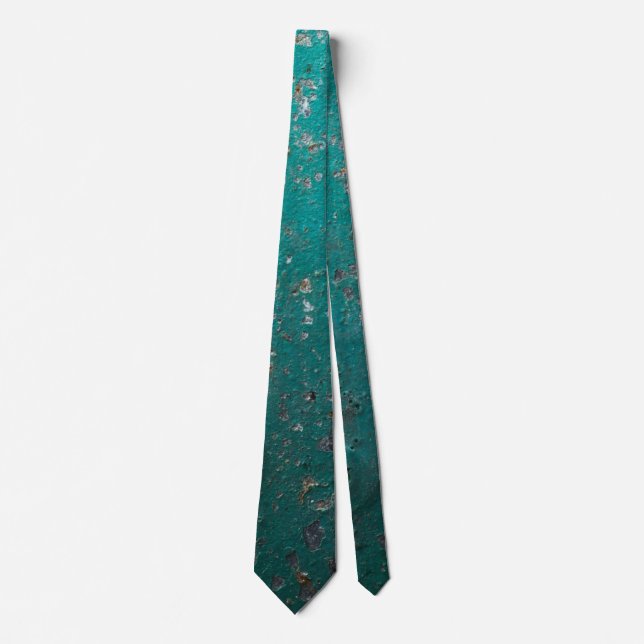 Rustic Texture With Flaking Paint On Rusty Metal Tie (Front)
