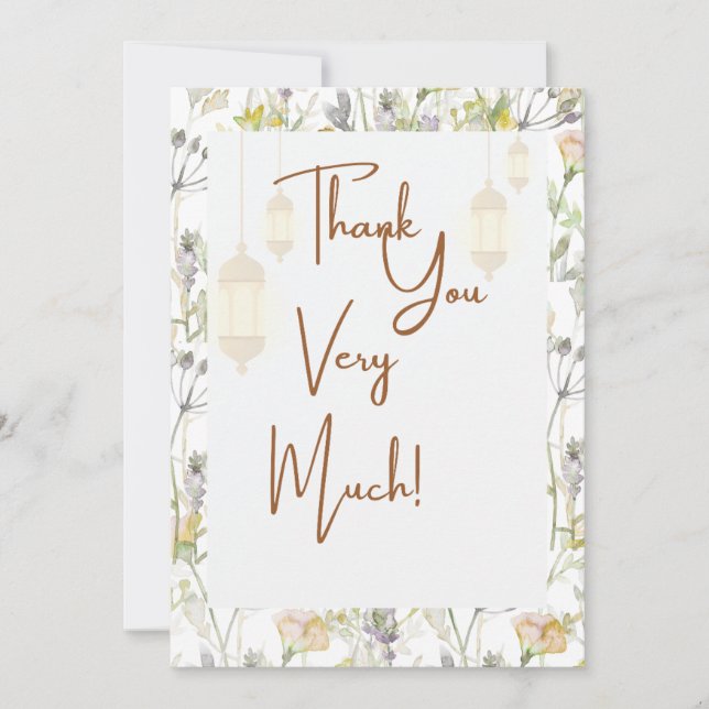 Rustic Thank You Card (Front)