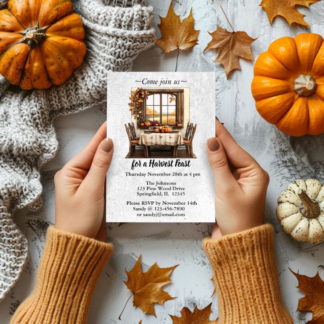 Rustic Thanksgiving Gathering Invitation (Creator Uploaded)