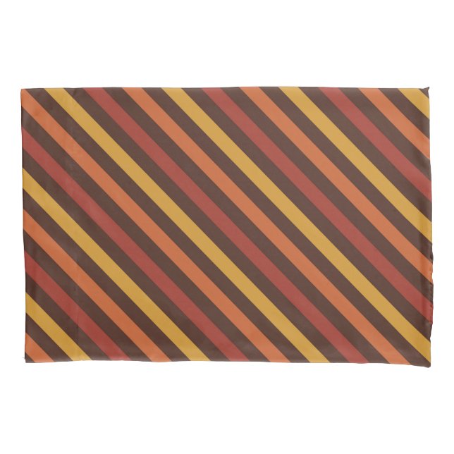 Rustic Thanksgiving Holiday Fall Autumn Colourful Pillowcase (Front)