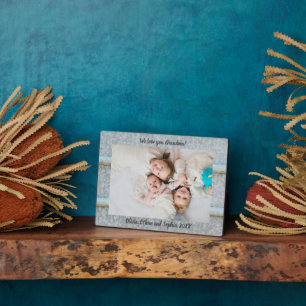 Rustic Tin Silo Personalised Name Photo Plaque