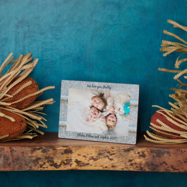 Rustic Tin Silo We Love You Personalised Name Plaque (Side)