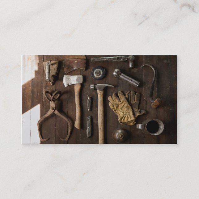 Rustic Tools Business Card (Front)