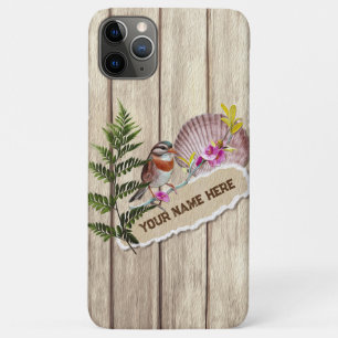 Rustic Torn Paper Wood Oil Paint Personalize Name Case-Mate iPhone Case