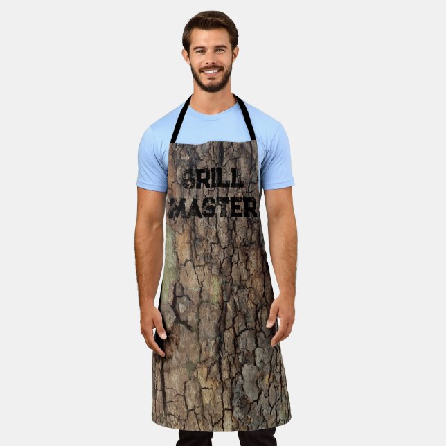 Rustic tree bark, outdoor natural pattern  apron (Worn)