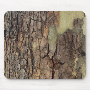 Rustic tree bark, outdoor natural pattern mouse pad