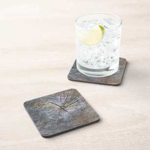 Rustic Tree ring pattern Coaster