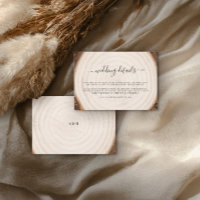 Rustic Tree Ring Wood Grain Wedding Details