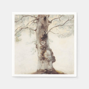 Rustic Tree Wedding Napkin