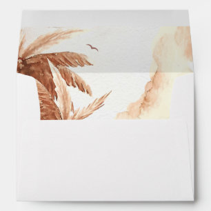 Rustic Tropical Palms Envelope