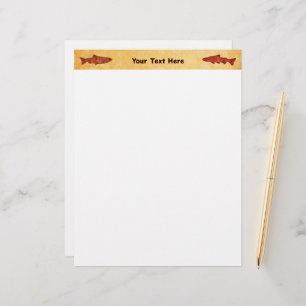 Rustic Trout Custom Letterhead