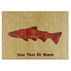 Rustic Trout Cutting Board