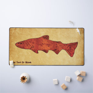 Rustic Trout Desk Mat