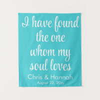 Rustic Turquoise Blue Wedding Sign for Ceremony