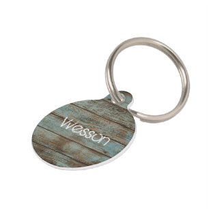 Rustic Turquoise Pet Tag