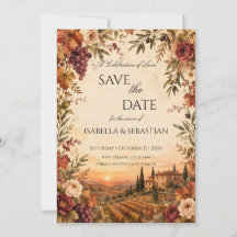Rustic Tuscany | Autumn Vineyard Wedding