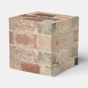 Rustic Unique Vintage Old Brick Natural Texture Favour Box