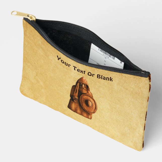 Rustic Viking Accessory Pouch (Open)