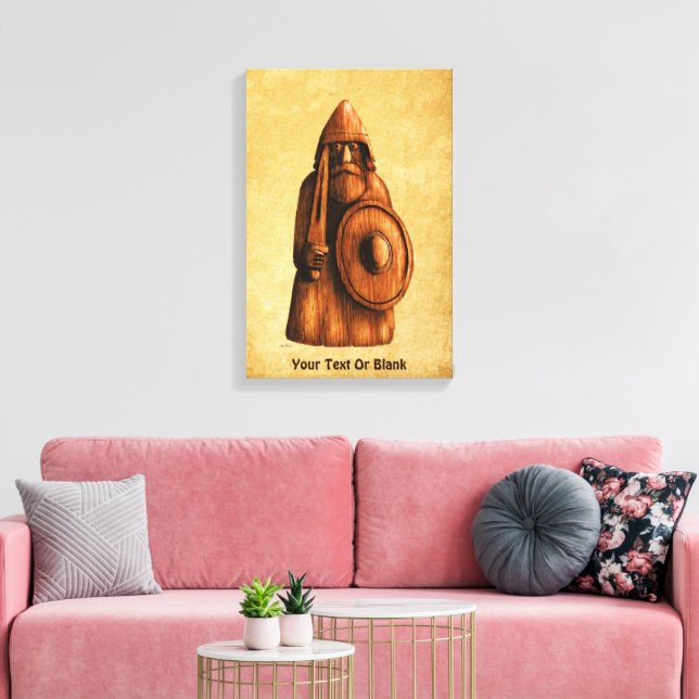 Rustic Viking Canvas Print (Insitu(LivingRoom))