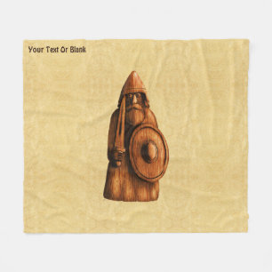 Rustic Viking Fleece Blanket