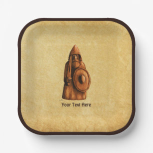Rustic Viking Paper Plate