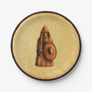 Rustic Viking Paper Plate