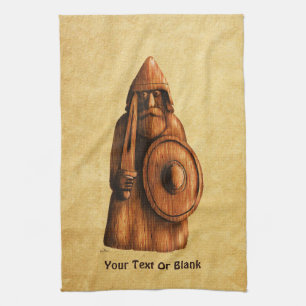 Rustic Viking Tea Towel