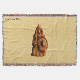 Rustic Viking Throw Blanket