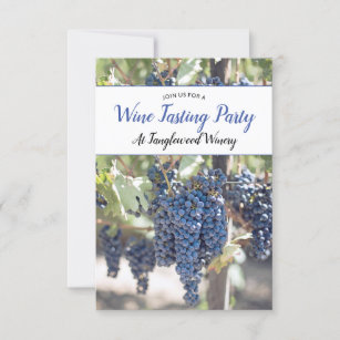 Rustic Vineyard Wine Tasting Party Invitation